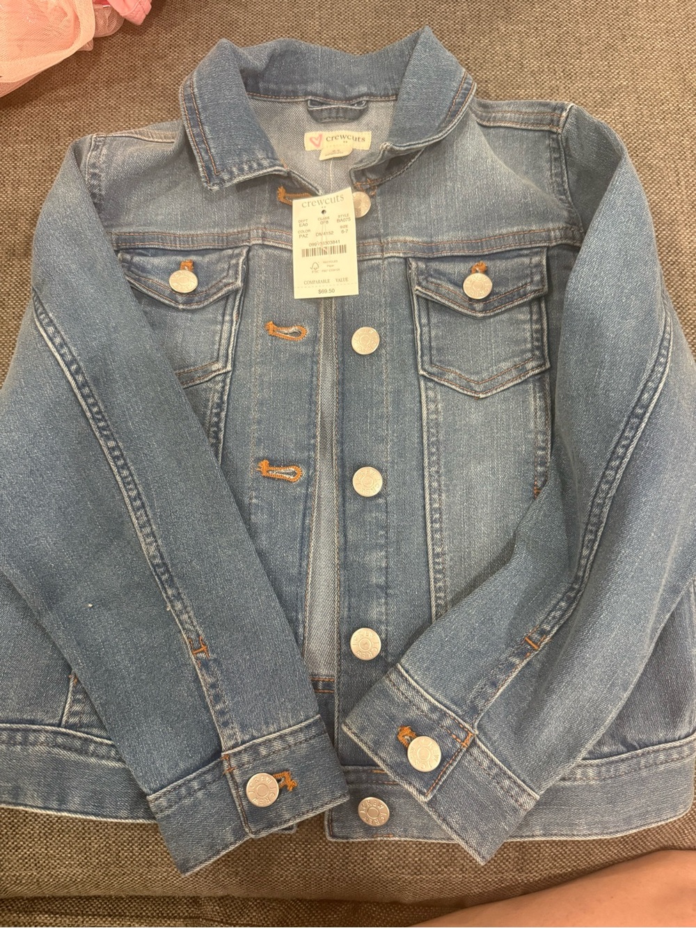Crewcuts Blue Denim Button-Front Jean Jacket